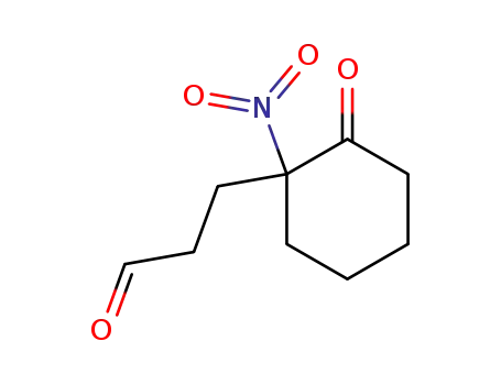 Molecular Structure of 81590-76-3 (Cyclohexanepropanal, 1-nitro-2-oxo-)