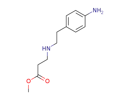 Molecular Structure of 1421487-28-6 (methyl 3-(4-aminophenethyl)aminopropanoate)