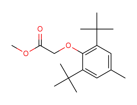 Molecular Structure of 1572184-69-0 (methyl 2-(2,6-di-tert-butyl-4-methylphenoxy)acetate)