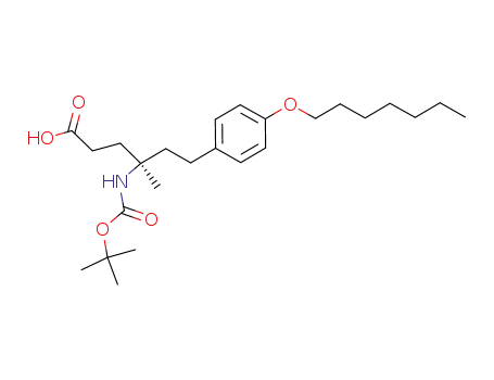 (R)-4-tert-butoxycarbonylamino-6-(4-heptyloxy-phenyl)-4-methyl-hexanoic acid