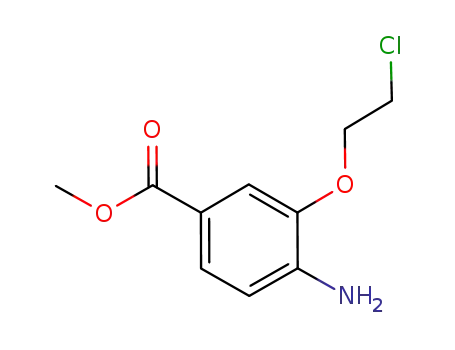 Benzoic acid, 4-amino-3-(2-chloroethoxy)-, methyl ester