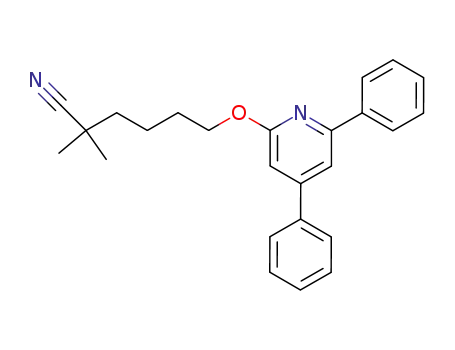 Molecular Structure of 141747-91-3 (Hexanenitrile, 6-[(4,6-diphenyl-2-pyridinyl)oxy]-2,2-dimethyl-)