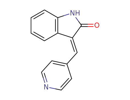 Molecular Structure of 128564-78-3 ((E)-3-(pyridin-4-ylmethylene)indolin-2-one)