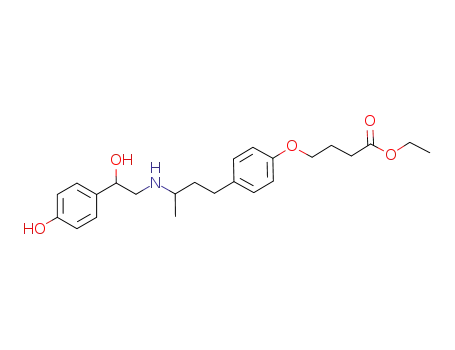 Molecular Structure of 911196-28-6 (10-O-[3-(ethoxycarbonyl)propyl]ractopamine ether)