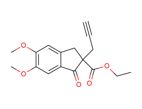 ethyl 5,6-dimethoxy-1-oxo-2-(prop-2-ynyl)-2,3-dihydro-1H-indene-2-carboxylate