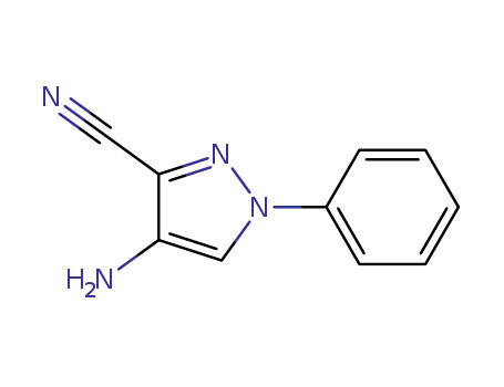 Molecular Structure of 1426541-60-7 (4-amino-1-phenylpyrazole-3-carbonitrile)