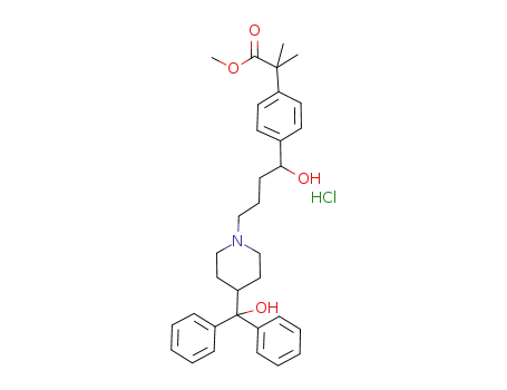 4-[4-[4-(hydroxydiphenylmethyl)-1-piperidinyl]-1-hydroxybutyl]-α,α-dimethylbenzeneacetic acid, methyl ester hydrochloride