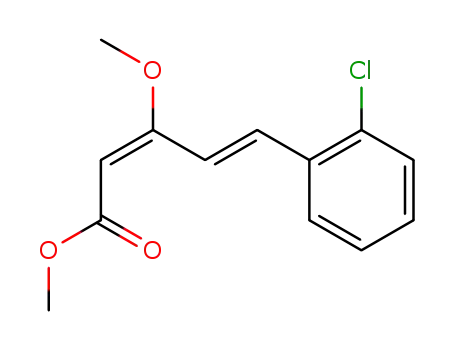 2,4-Pentadienoic acid, 5-(2-chlorophenyl)-3-methoxy-, methyl ester,
(E,E)-