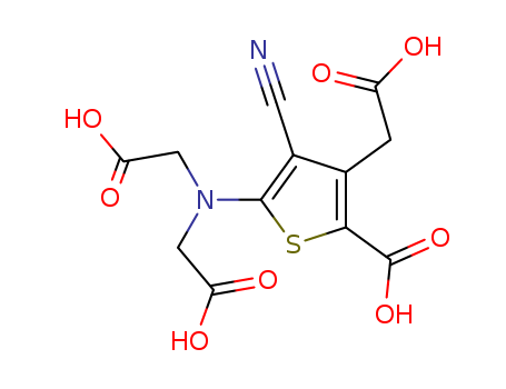 3-Thiopheneacetic acid,5-[bis(carboxymethyl)amino]-2-carboxy-4-cyano-(135459-90-4)