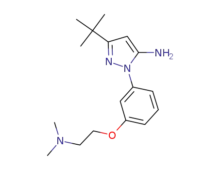 5-tert-butyl-2-[3-(2-dimethylaminoethoxy)phenyl]-2H-pyrazol-3-ylamine