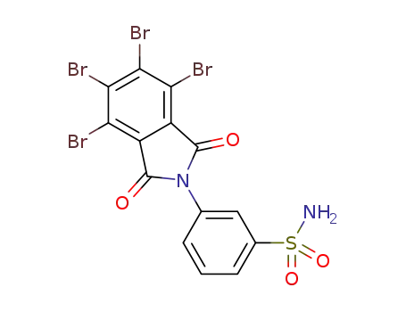 Molecular Structure of 1454891-20-3 (3-(4,5,6,7-tetrabromo-1,3-dioxoisoindolin-2-yl)benzenesulfonamide)