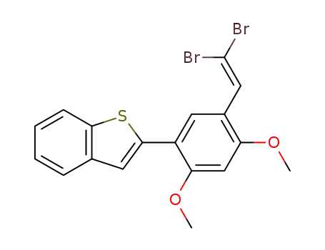 Benzo[b]thiophene, 2-[5-(2,2-dibromoethenyl)-2,4-dimethoxyphenyl]-