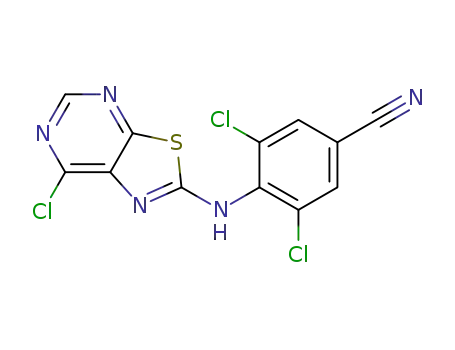 3,5-dichloro-4-(7-chloro-thiazolo[5,4-d]pyrimidin-2-ylamino)-benzonitrile