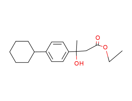 Benzenepropanoic acid, 4-cyclohexyl-b-hydroxy-b-methyl-, ethyl ester