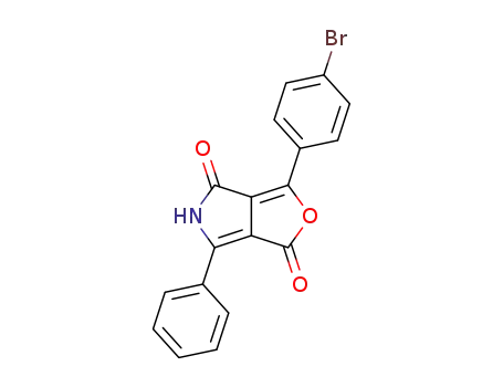Molecular Structure of 827606-77-9 (1H-Furo[3,4-c]pyrrole-1,4(5H)-dione, 3-(4-bromophenyl)-6-phenyl-)