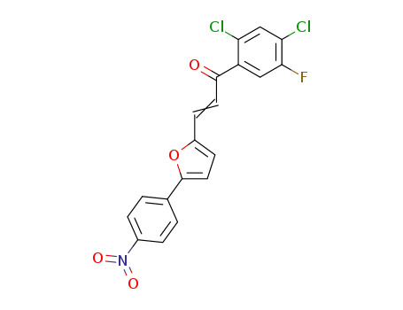 (E)-1-(2,4-Dichloro-5-fluoro-phenyl)-3-[5-(4-nitro-phenyl)-furan-2-yl]-propenone