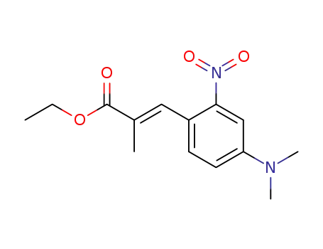 (E) ethyl 3-(4-dimethylamino-2-nitrophenyl)-2-methyl-2-propenate