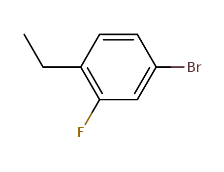 Molecular Structure of 627463-18-7 (Benzene, 4-bromo-1-ethyl-2-fluoro- (9CI))