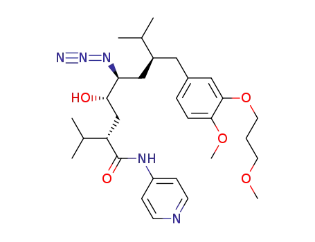 N-(pyridine-4-yl)-(2S,4S,5S,7S)-5-azido-4-hydroxy-2-isopropyl-7-[4-methoxy-3-(3-methoxypropoxy)benzyl]-8-methylnonanamide