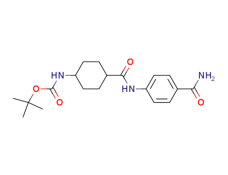 Carbamic acid,
[4-[[[4-(aminocarbonyl)phenyl]amino]carbonyl]cyclohexyl]-,
1,1-dimethylethyl ester
