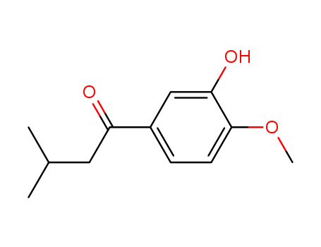1-(3-hydroxy-4-methoxyphenyl)-3-methylbutan-1-one