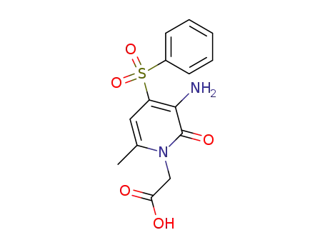 3-Amino-6-methyl-2-oxo-4-(phenylsulphonyl)-1,2-dihydropyridine-1-acetic Acid