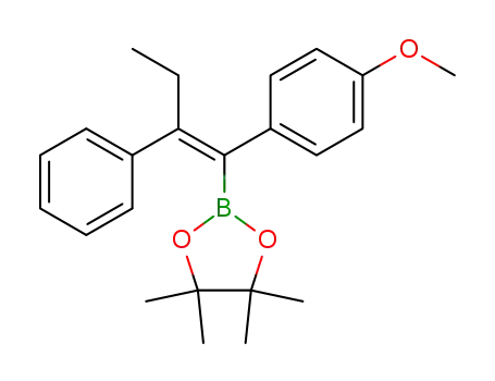 (E)-1-(4',4',5',5'-tetramethyl-1',3',2'-dioxaborolan-2'-yl)-1-(4''-methoxyphenyl)-2-phenyl-1-butene
