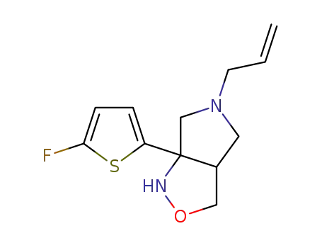 5-allyl-6a-(5-fluoro-2-thienyl)-3,3a,4,6-tetrahydro-1H-pyrrolo[3,4-c]isoxazole