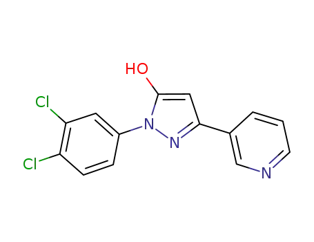 1H-Pyrazol-5-ol, 1-(3,4-dichlorophenyl)-3-(3-pyridinyl)-