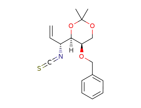 (4R,5R)-5-(benzyloxy)-4-[(1'R)-1'-isothiocyanatoallyl]-2,2-dimethyl-1,3-dioxane
