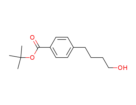 Molecular Structure of 129623-80-9 (Benzoic acid, 4-(4-hydroxybutyl)-, 1,1-dimethylethyl ester)