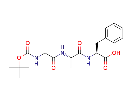 Molecular Structure of 58172-66-0 (L-Phenylalanine, N-[N-[N-[(1,1-dimethylethoxy)carbonyl]glycyl]-L-alanyl]-)