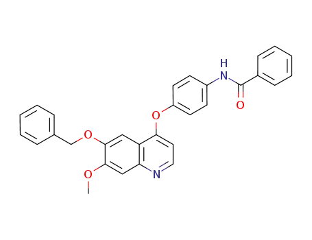 Benzamide,
N-[4-[[7-methoxy-6-(phenylmethoxy)-4-quinolinyl]oxy]phenyl]-