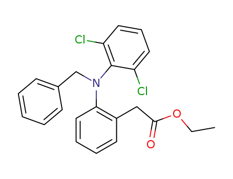 ethyl N-benzyl-o-(2,6-dichloroanilino)phenylacetate