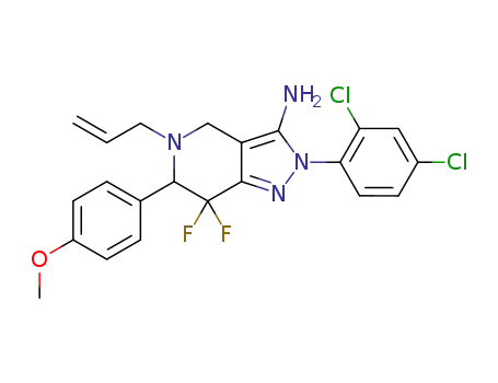 5-allyl-2-(2,4-dichlorophenyl)-7,7-difluoro-6-(4-methoxyphenyl)-4,5,6,7-tetrahydro-2H-pyrazolo[4,3-c]pyridin-3-amine