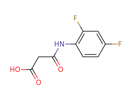 Molecular Structure of 154935-07-6 (N-(2,4-DIFLUORO-PHENYL)-MALONAMIC ACID)