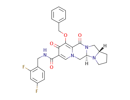 (4aR,13aS)-N-[(2,4-difluorophenyl)methyl]-9,11-dioxo-10-[(phenylmethyl)oxy]-2,3,4a,5,9,11,13,13a-octahydro-1H-pyrido[1,2-a]pyrrolo[1',2':3,4]imidazo[1,2-d]pyrazine-8-carboxamide