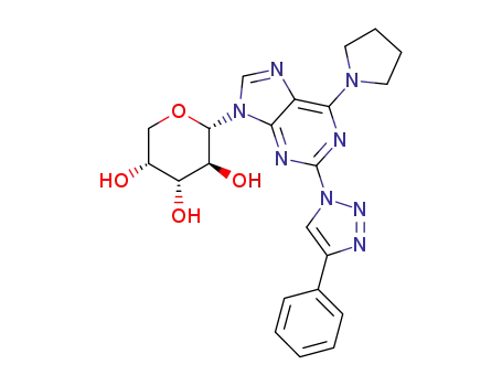 9-(α-D-arabinopyranosyl)-2-(4-phenyl-1H-1,2,3-triazol-1-yl)-6-(pyrrolidin-1-yl)-9H-purine
