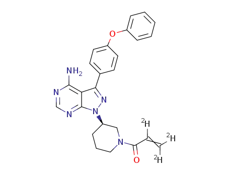 (R)-1-(3-(4-amino-3-(4-phenoxyphenyl)-1H-pyrazolo[3,4-d]pyrimidin-1-yl)piperidin-1-yl)prop-2-en-2,3,3-d<sub>3</sub>-1-one