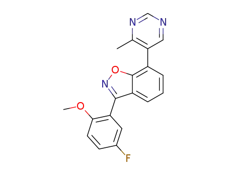 3-(5-fluoro-2-methoxyphenyl)-7-(4-methylpyrimidin-5-yl)benzo[d]isoxazole