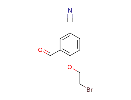 Molecular Structure of 1448673-59-3 (4-(2-bromoethoxy)-3-formylbenzonitrile)