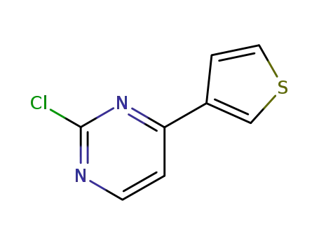 Molecular Structure of 63558-68-9 (2-chloro-4-(thiophen-3-yl)pyriMidine)