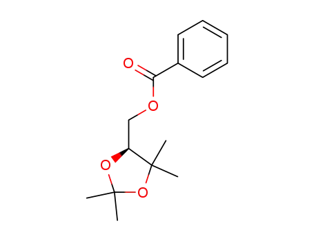 Molecular Structure of 86547-27-5 (Benzoesaeure-<((4S)-2,2,5,5-tetramethyl-1,3-dioxolan-4-yl)methyl>ester)