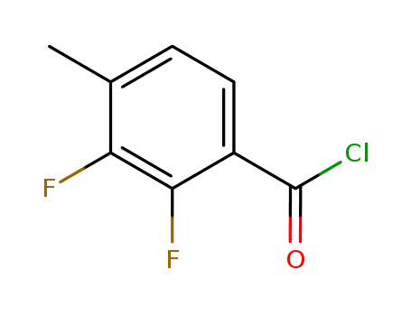 Molecular Structure of 261763-38-6 (2,3-DIFLUORO-4-METHYLBENZOYL CHLORIDE)