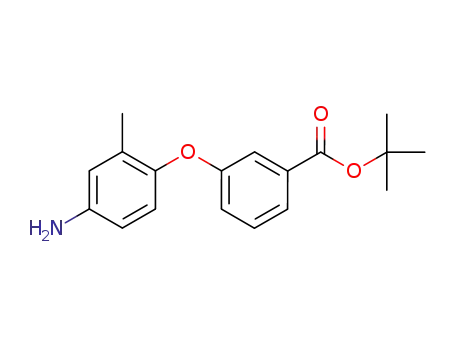 Molecular Structure of 799242-33-4 (TERT-BUTYL 3-(4-AMINO-2-METHYLPHENOXY)BENZOATE)