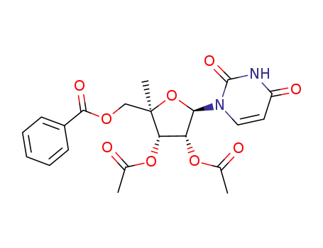 1-(5-O-benzoyl-4-C-methyl-2,3-O-acetyl-β-D-ribofuranosyl)uracil
