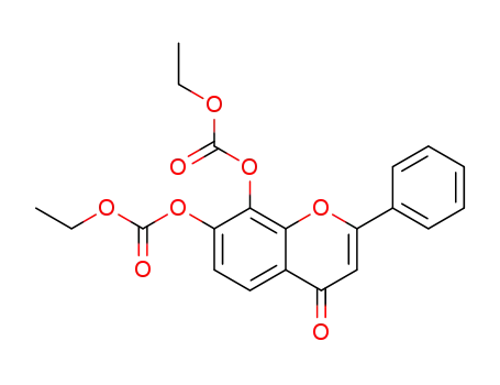 Molecular Structure of 1609067-37-9 (diethyl (4-oxo-2-phenyl-4H-chromene-7,8-diyl) bis(carbonate))