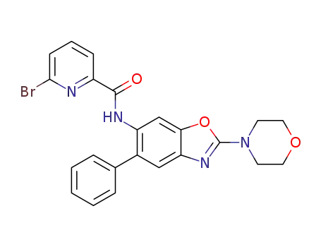 6-bromo-N-(2-morpholino-5-phenylbenzo[d]oxazol-6-yl)picolinamide