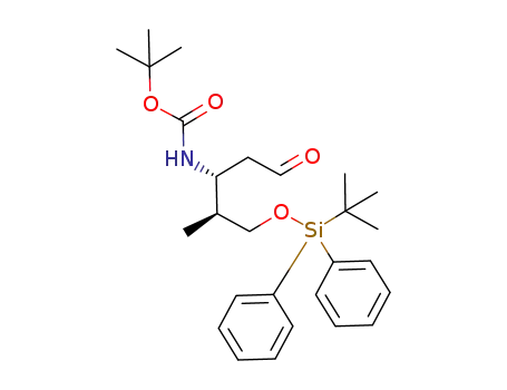 (3R,4S)-3-[(tert-butyloxycarbonyl)amino]-5-[(tert-butyldiphenylsilyl)oxy]-4-methylpentanal