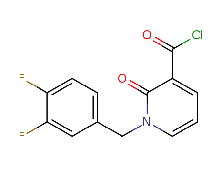 1-(3,4-difluorobenzyl)-2-oxo-1,2-dihydropyridine-3-carbonyl chloride